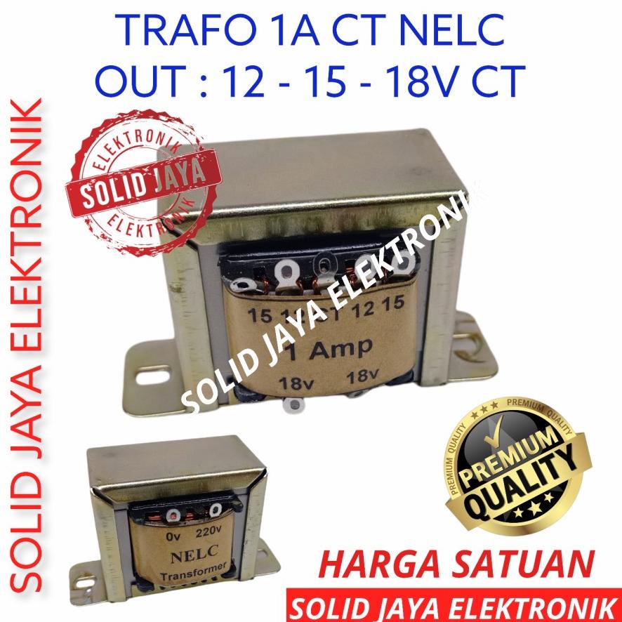 Travo Trafo 1A Ct 12V 15V 18V Ct Nelc Travo Kotak 1 A Amper Ct 12 15 18 V Volt Nelc Transformer 1 Am