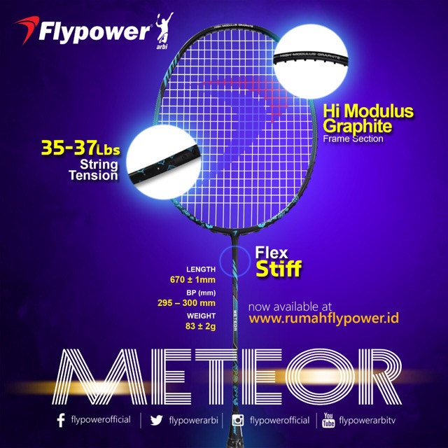 RAKET BADMINTON FLYPOWER METEOR