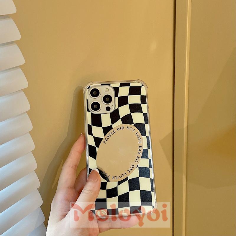 Casing IPhone 11 Pro MAX 12 13 Pro MAX XR 7Plus 8Plus 7 8 + X XS MAX SE 2020 Shockproof Aksen Cermin