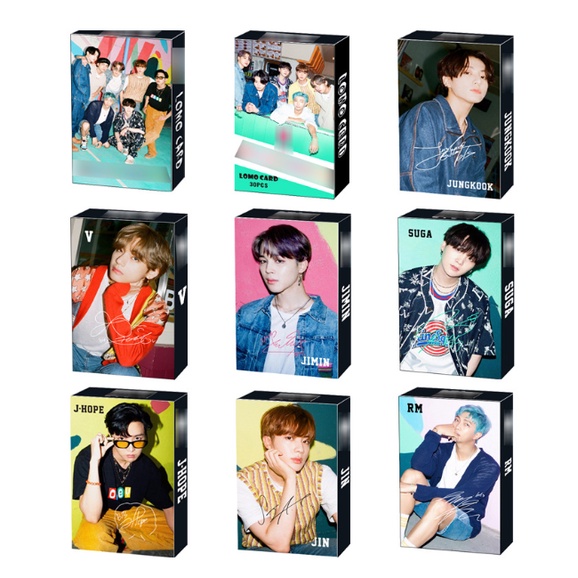 30pcs / Kotak Kartu Foto Grup Kpop BTS