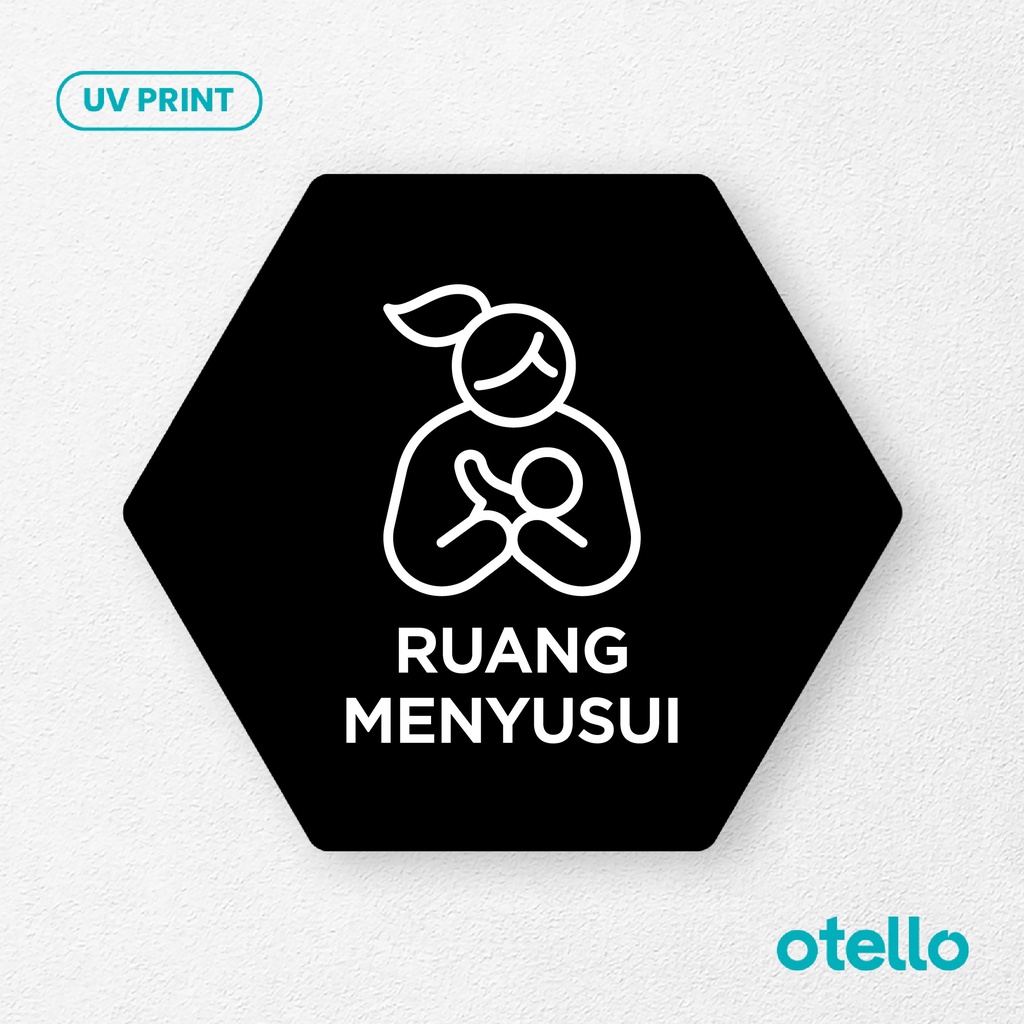 Ruang Menyusui Signage Board Akrilik Tempel Dinding Papan Acrylic Restoran Dinding Petunjuk Toko Cafe