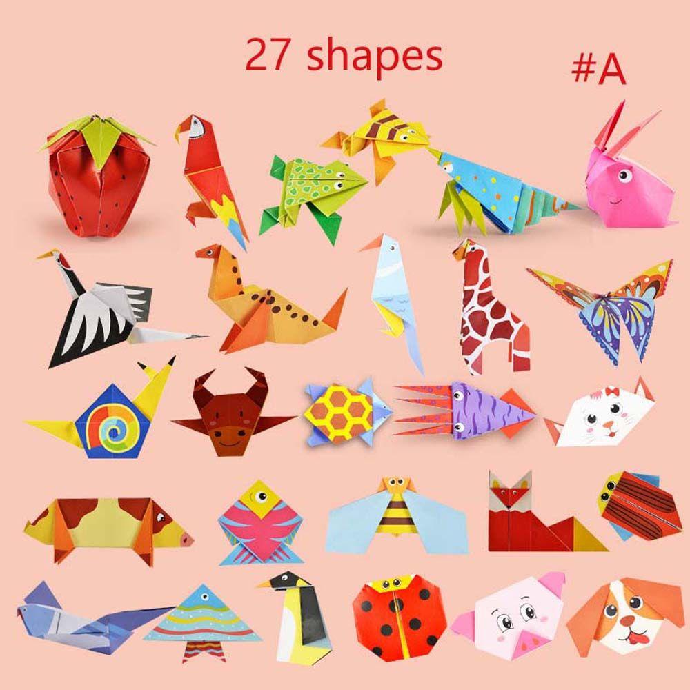 Lanfy Origami 3D Kreatif Anak Kertas Seni Buku Bayi Edukasi Hand-cut Paper Handmade Paper