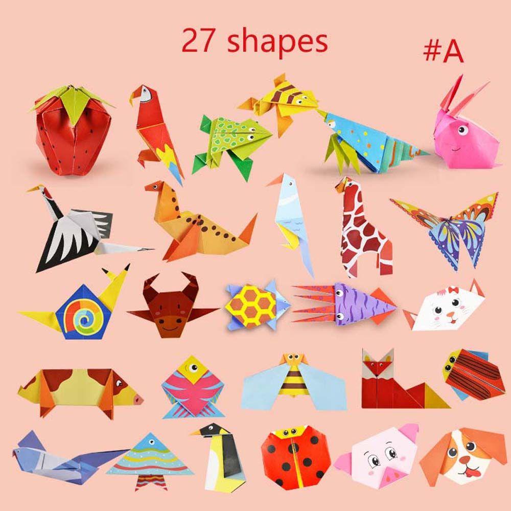 Lanfy Origami 3D Kreatif Anak Kertas Seni Buku Bayi Edukasi Hand-cut Paper Handmade Paper