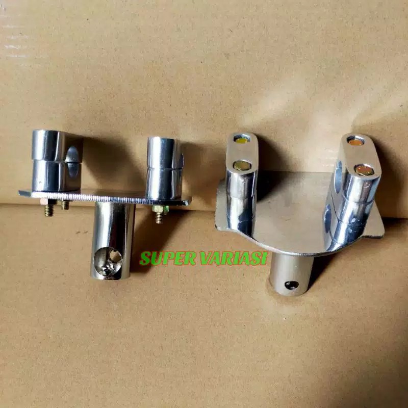 DUDUKAN STANG STIR CHROME TRONDOL BEAT KARBU BEAT POP BEAT FI ESP SPACY SCOOPY ADAPTOR B