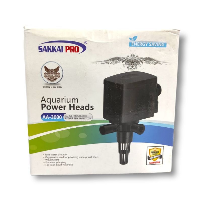 Pompa Aquarium kolam kecil SAKKAI PRO AA 3000