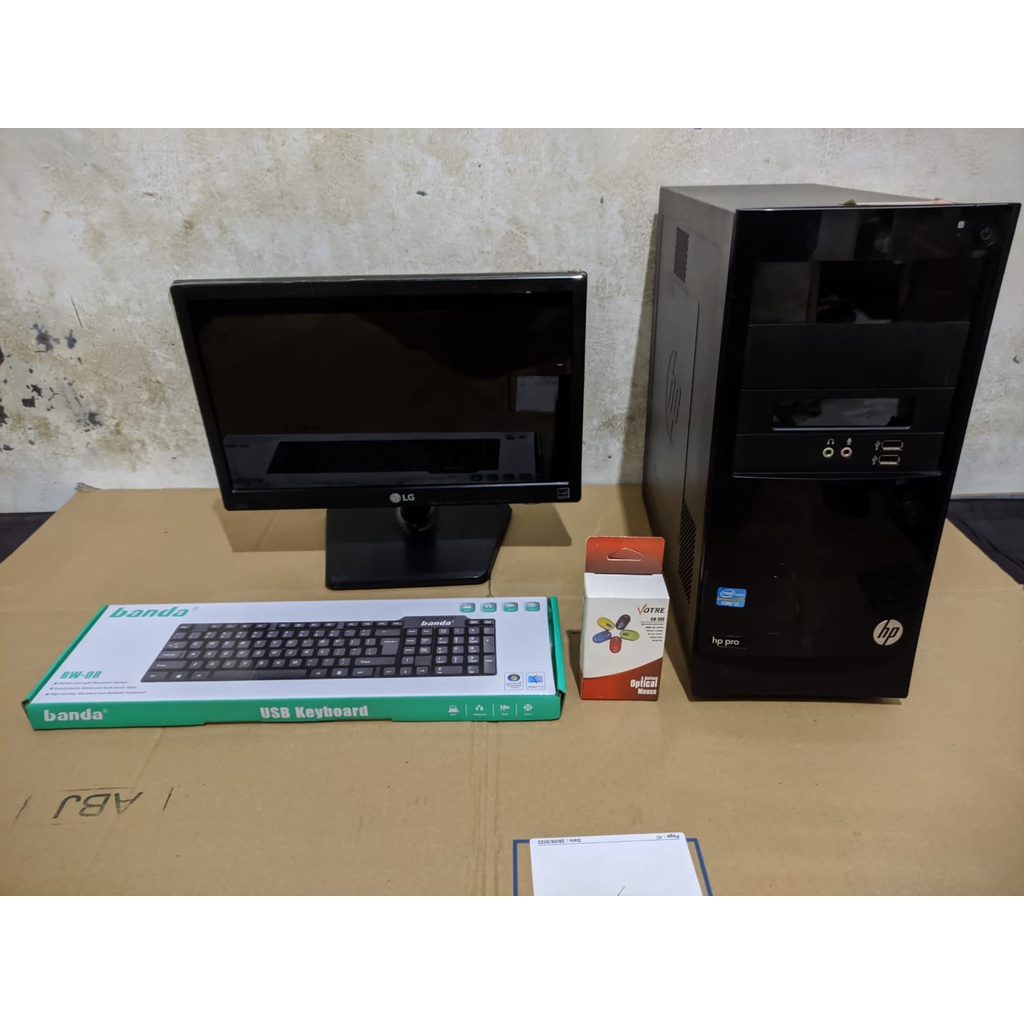 KOMPUTER BUILTUP FULLSET PC+LCD+KEYBOARD+MOUSE CORE i3/i5/i7 RAM 4GB HDD &amp; SSD