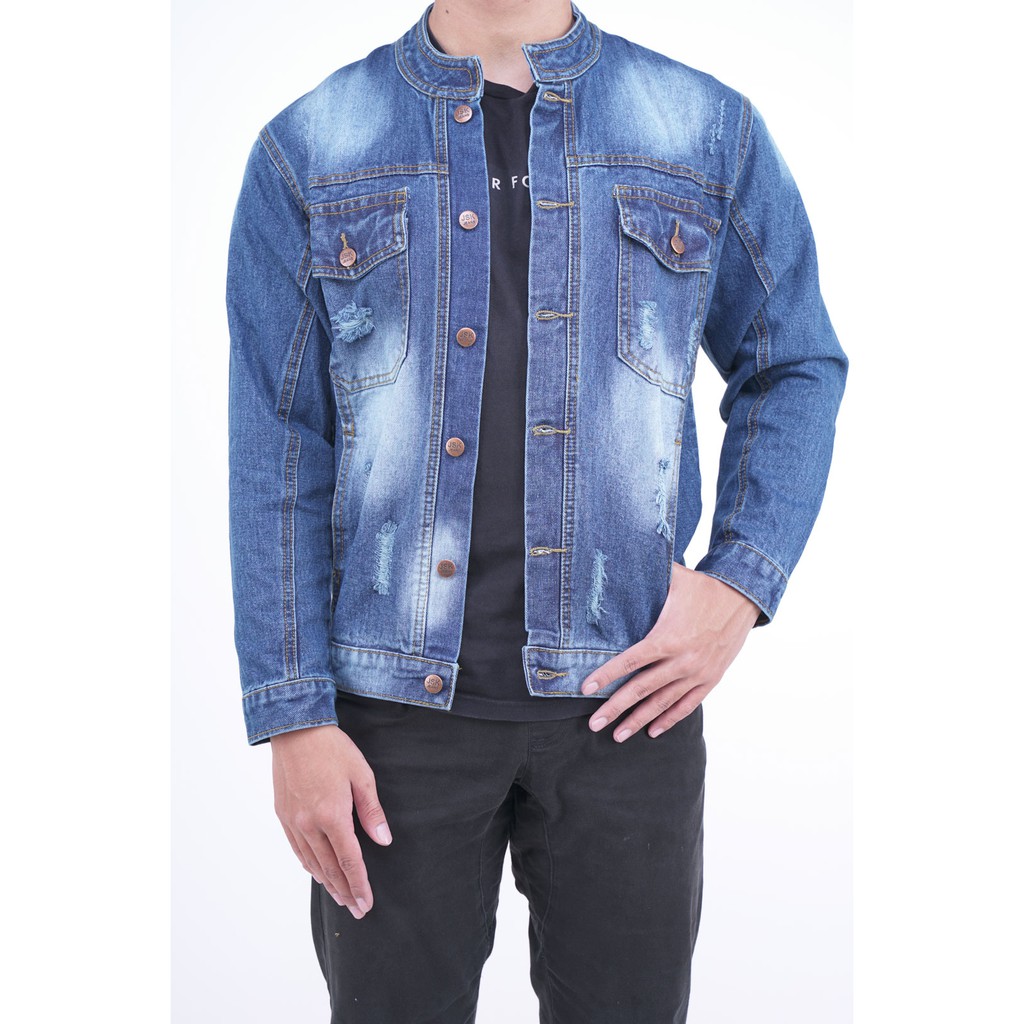 Denim jaket jsk 9312 / jaket jeans pria murah