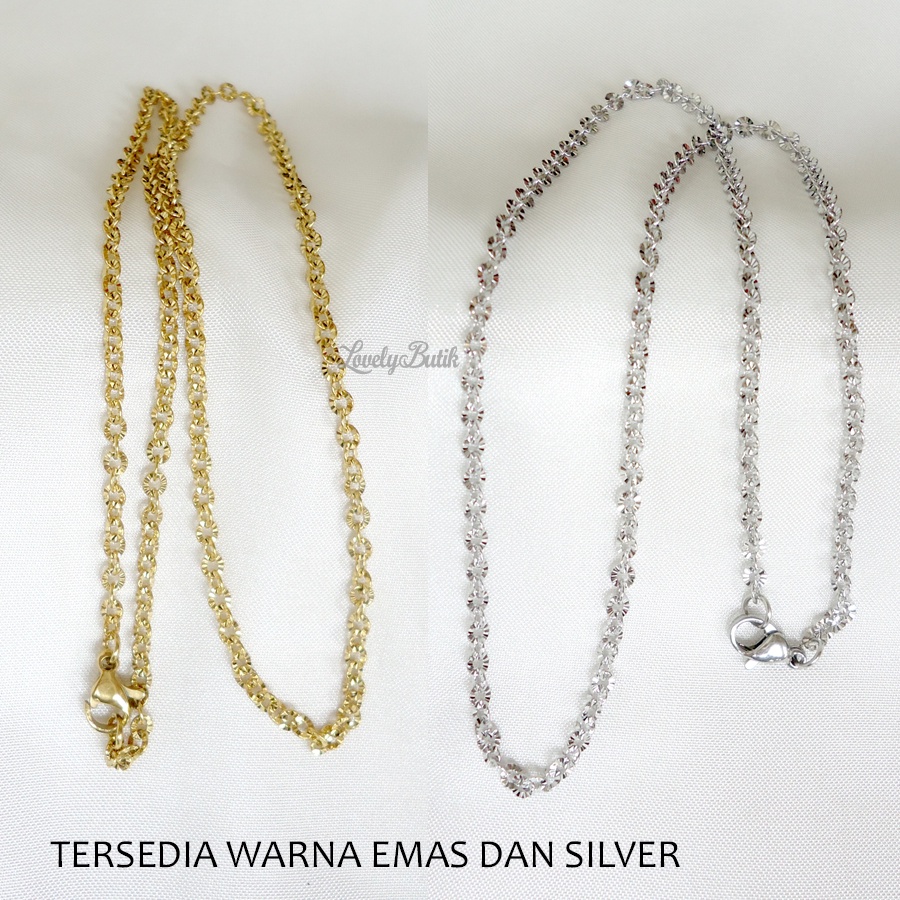 Lovelybutik - Kalung Wanita Titanium Korea Terbaru H4ppy Dolphin Kalung Liontin Remaja Dewasa Titanium Asli Anti Karat Model Terbaru Kalung Rantai Nori donat dan Liontin Dolpin Bonus Free Kotak Perhiasan