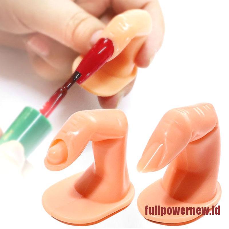 【COD】2pcs Nail Art Practice Model False Finger Acrylic Manicure Training Display Tool