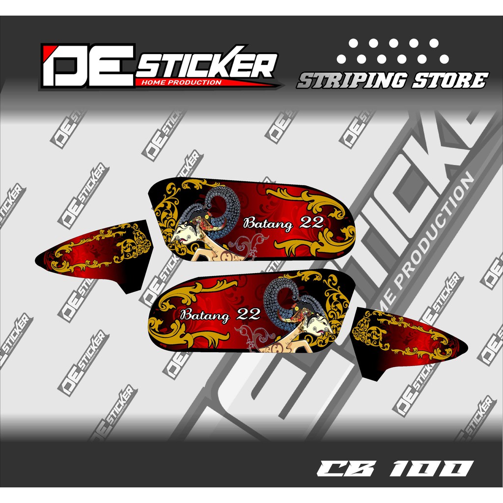 cod striping variasi cb 100 wayang semi full