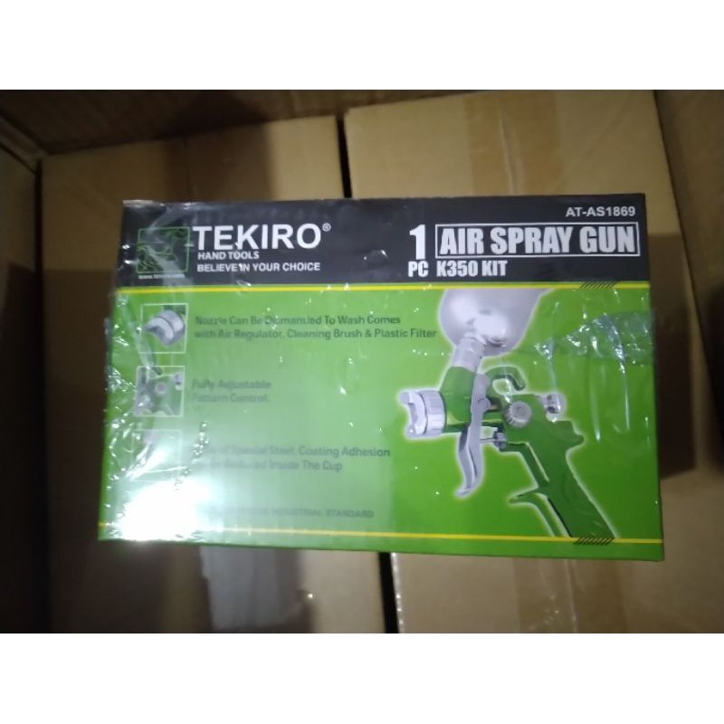 TEKIRO air spray gun K350 KIT semprotan cat tabung atas ORIGINAL