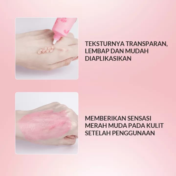 NEW BIOAQUA Nenhong Cream Pink Gentle Lip Pemerah/Pencerah Bibir Hitam BPOM