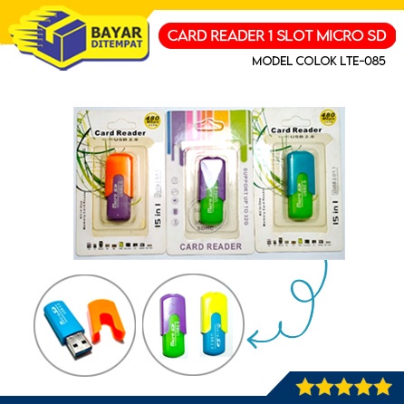 Card Reader 1 Slot Colok (Helm) LTE-085