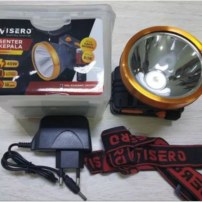 Senter Kepala/ Headlamp 45 Watt VISERO