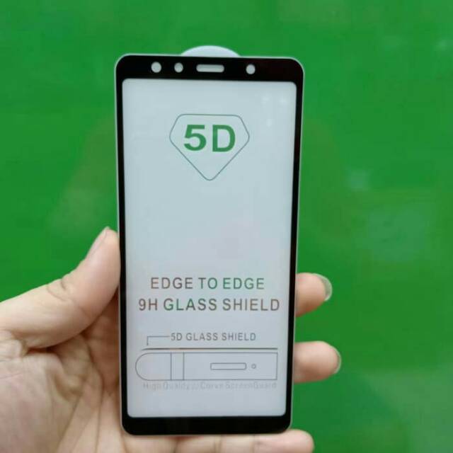 TEMPERED GLASS 9D FULL GLUE SAMSUNG A7 2018