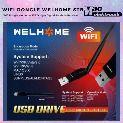 STB TV DIGITAL Dongle Wifi Welhome / Dongle Wifi Set Top Box welhome Murah / USB Wifi Dongle Murah /