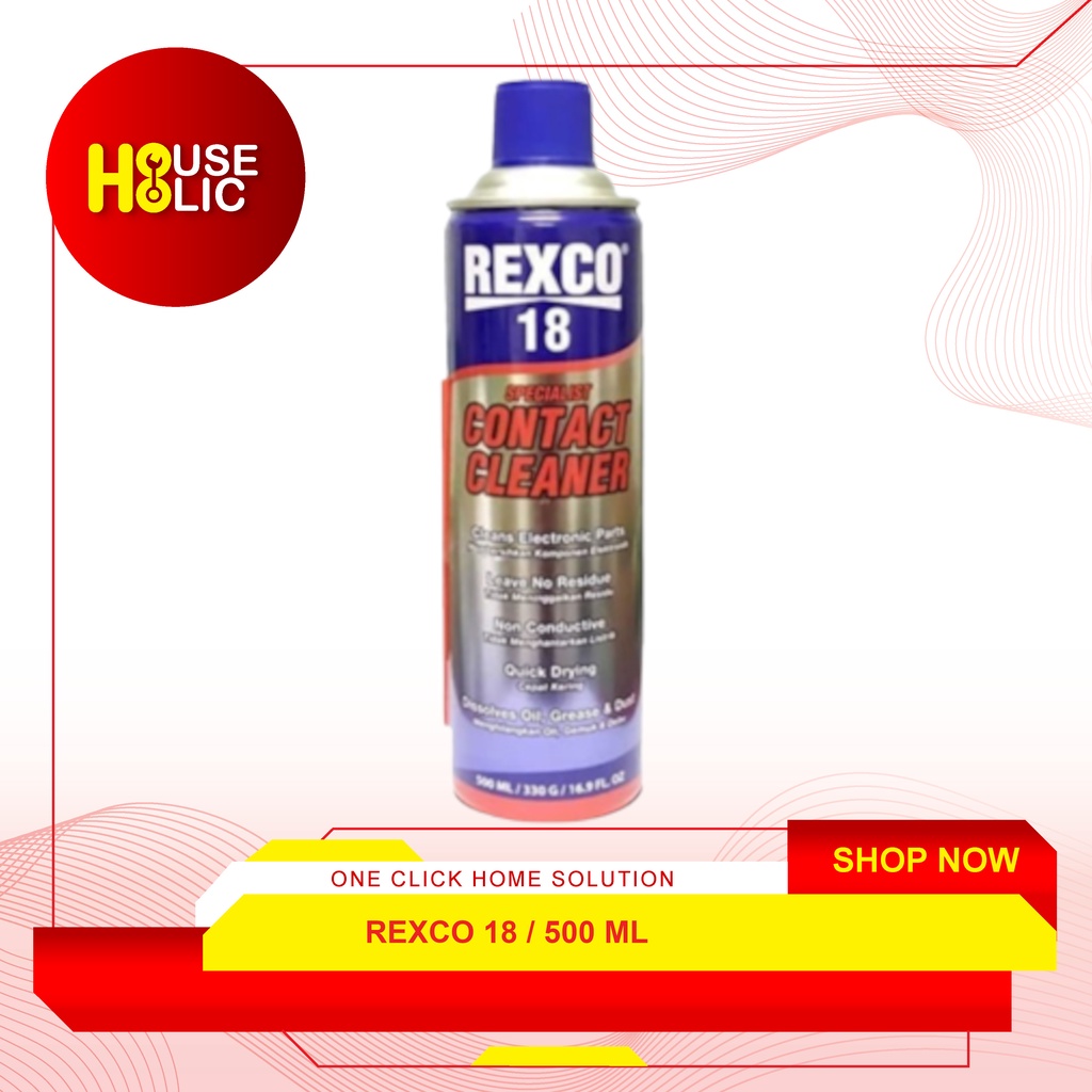 Rexco 18 Contact Cleaner Pelumas Pembersih Elektrik Elektronik 500 ML