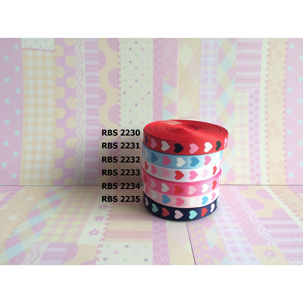 

[10 YARD] PITA GROSGRAIN MOTIF LOVE SALE RBS 2230,2231,2232,2233,2234,2235
