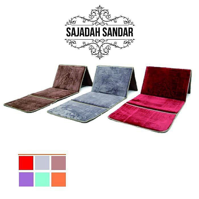 sajadah lipat/sajadah sandar/sajadah tebal