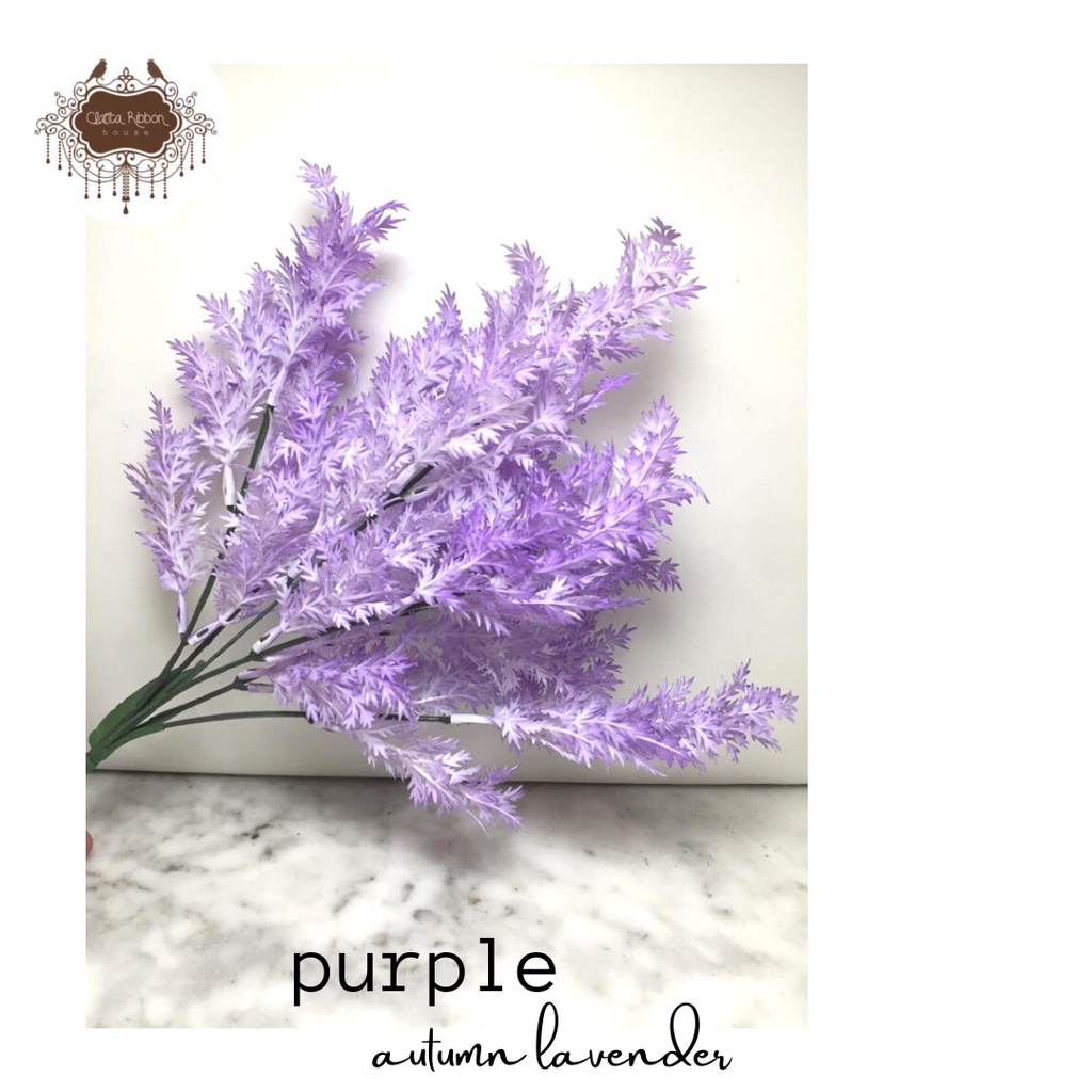 daun lavender autumn/bunga palsu/ daun palsu