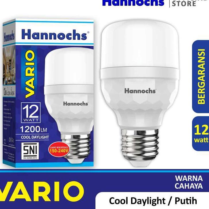 Stock Banyak DPBVU Hannochs VARIO LED Bulb 12 Watt 12watt - Bola Lampu Bohlam LED 40 Diskon Promo