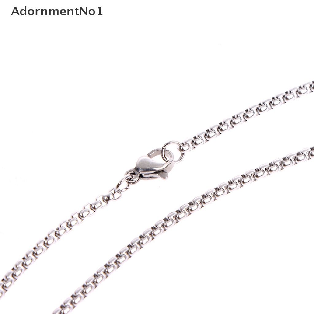 (AdornmentNo1) Kalung Rantai Titanium Steel Pendan Salib Yesus Gaya Hip Hop