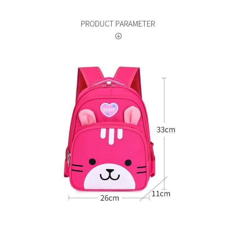 SUNEIGHT Tas Ransel Sekolah Anak Kartun Beruang Lucu 3D - AD8745