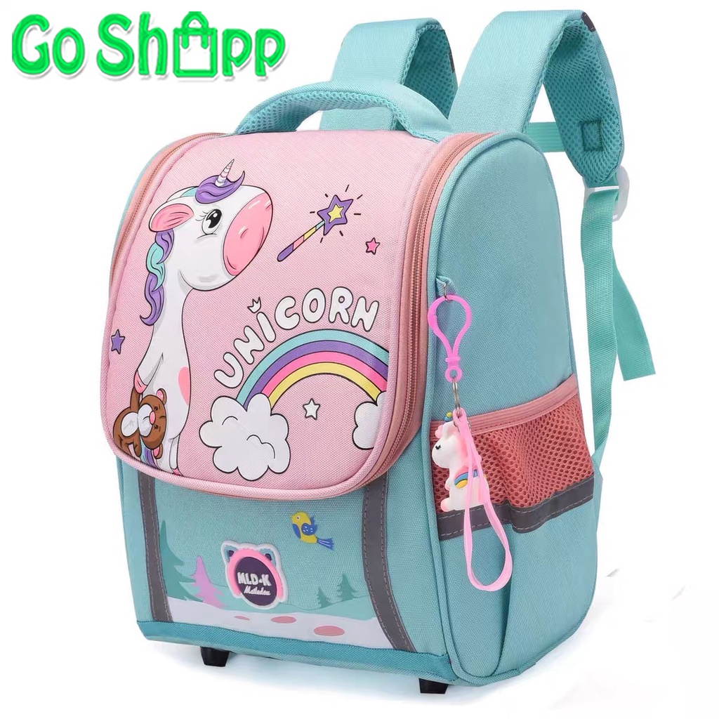 Tas Sekolah Anak Import Premium High Quality Terbaru - Tas Ransel Anak Motif Karakter Lucu -  Tas Ransel Anak Sekolah SD - Tas Anak Karakter Unicorn - Tas Anak Karakter Dino - Backpack Anak Sekolah Unisex [BK22]