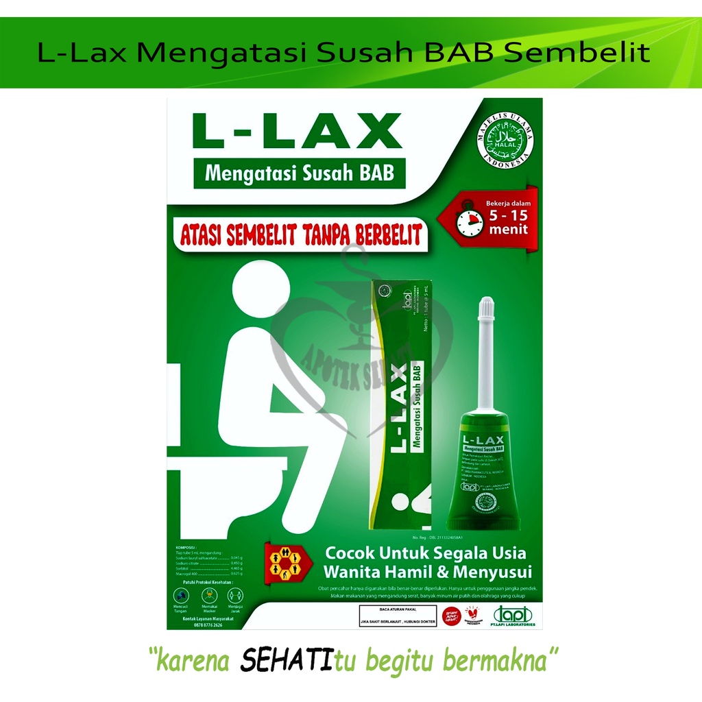 L-Lax Gel Mengatasi Sembelit Susah Buang Air Besar