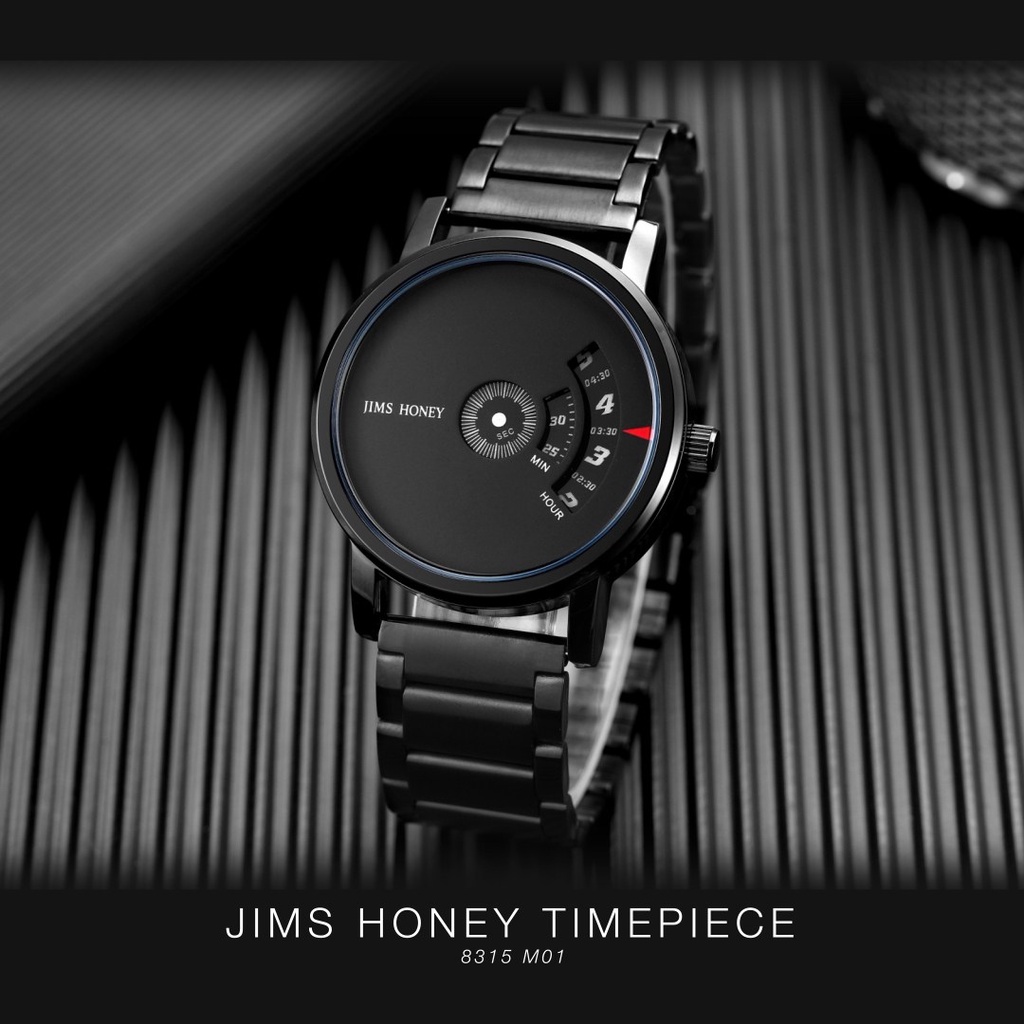 Jims Honey - Jam Tangan Pria Jam Tangan Cowok Rantai Kode 8315 ❤❤❤✔