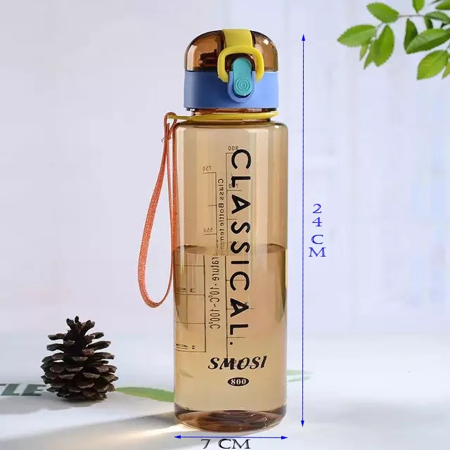 Botol Minum 800 ML Anak Sekolah Sport Travel Dewasa BPA FREE Premium Infuser Water Smosi Classical