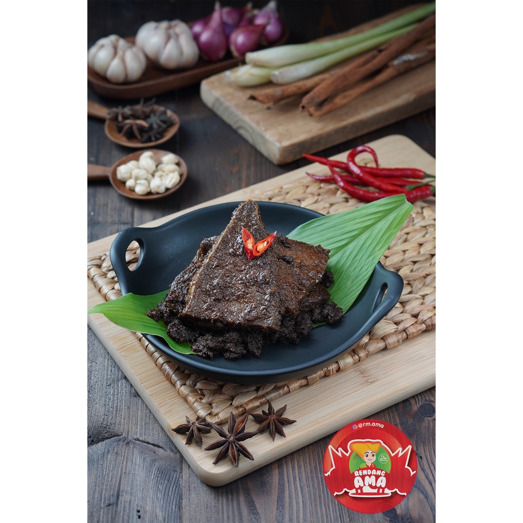 

Rendang Paru Sapi Khas Padang - RENDANG AMA