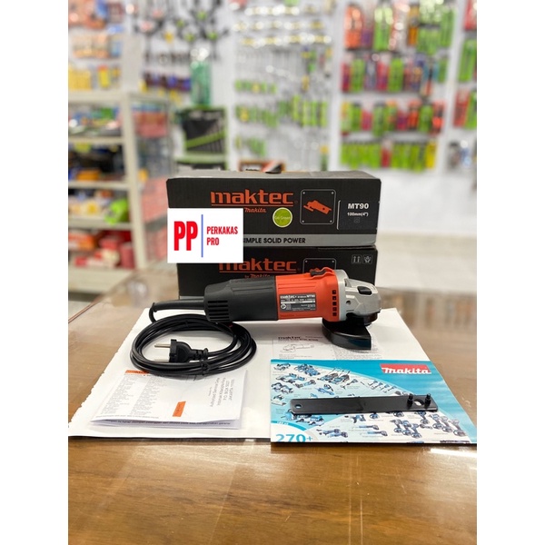 Mesin Gerinda Tangan / Gerinda Listrik Maktec MT-90 (Saklar Atas / Samping)