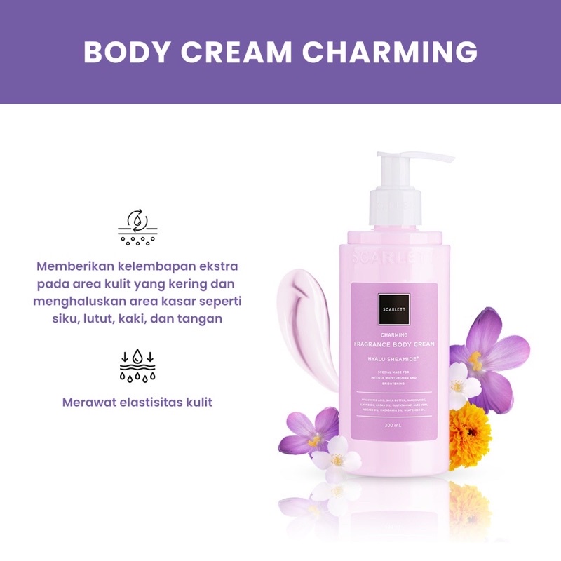 SCARLETT Whitening Body Cream Charming 300 ML