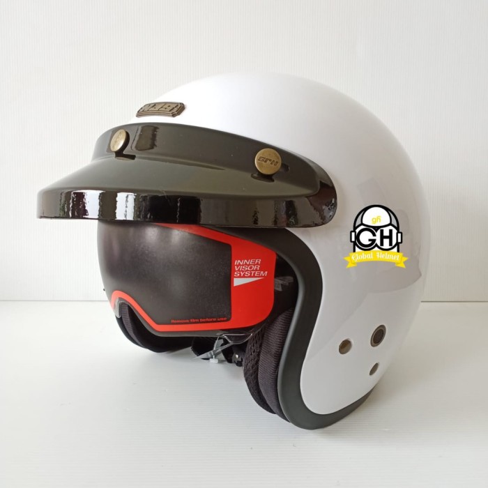 NJS NX-2 SOLID HELM RETRO HELM NJS NX2 HELM SNI ORIGINAL