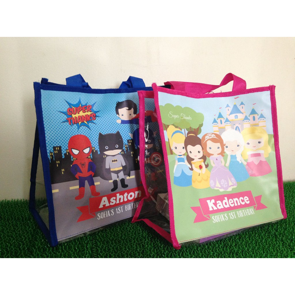 TENTENG MIKA CUSTOM 20x20x10 TAS SOUVENIR ULANG TAHUN ANAK UNIK MURAH