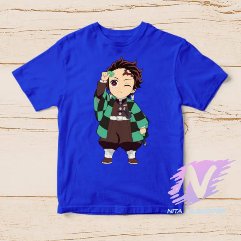 kaos tanjiro demon slayer baju koas anak anime