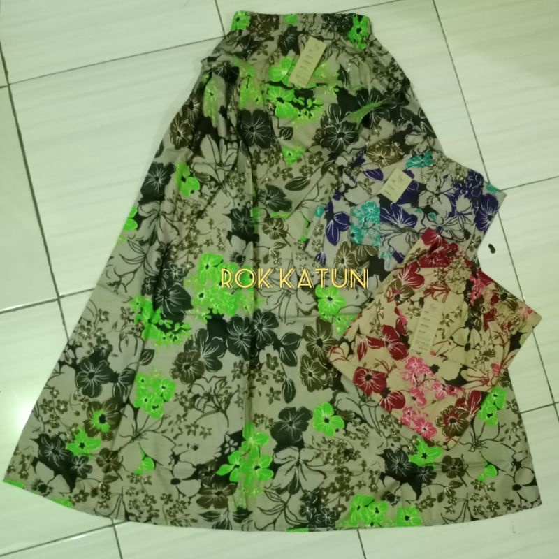 rok katun motif bunga