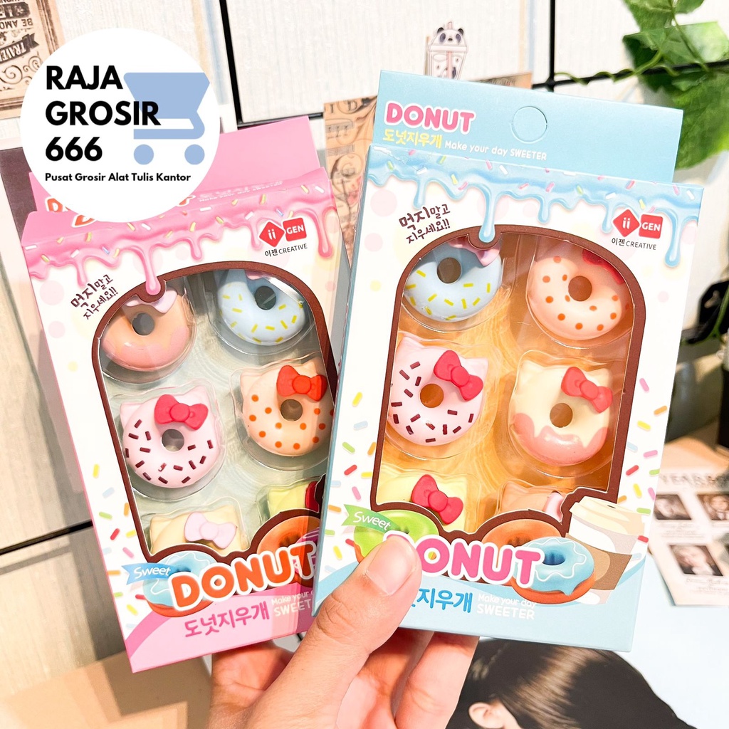 

COD SET PENGHAPUS DONAT HELLO KITTY HAPUSAN ISI 6 PCS HAPUSAN ALAT TULIS KANTOR PERLENGKAPAN SEKOLAH