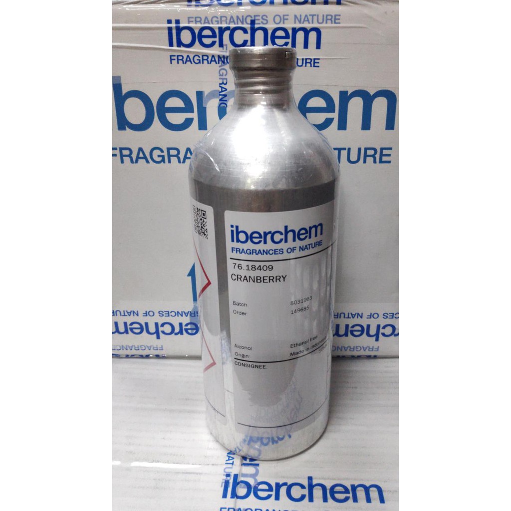 CRANBERRY 1 KG by iberchem. bibit parfum aroma buah cranberry. segar dan manis. segel alumunium
