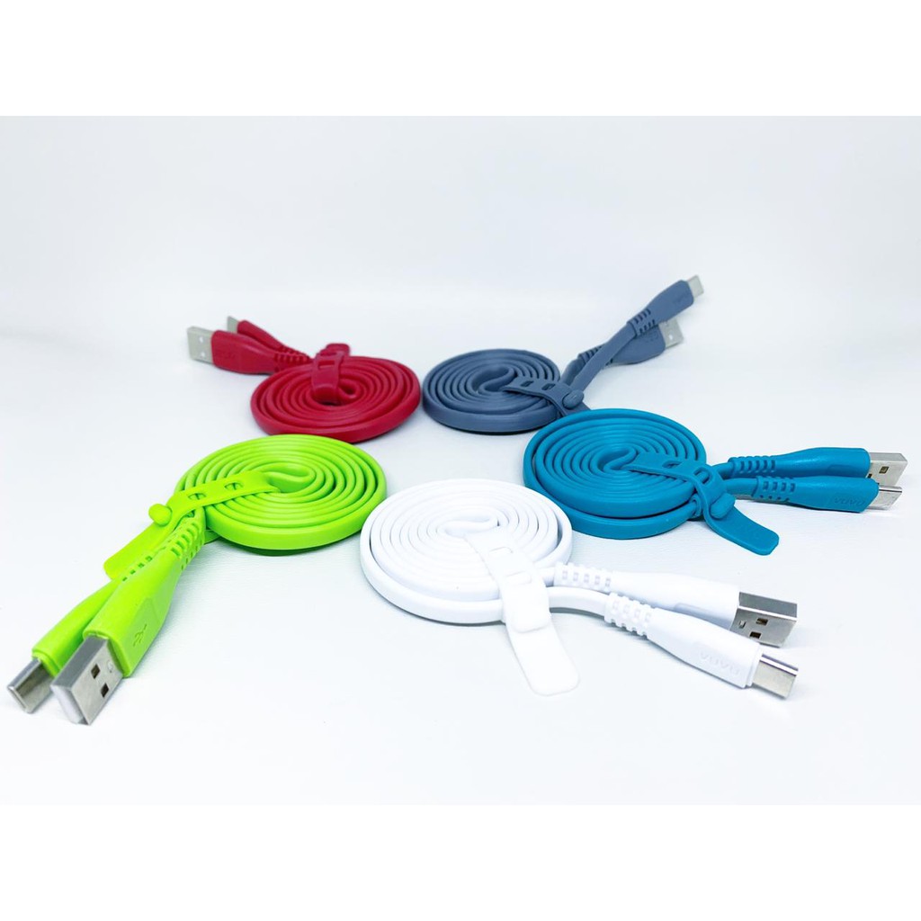 Kabel data VUVU Gepeng Type-c fast charging 2.4A 100CM