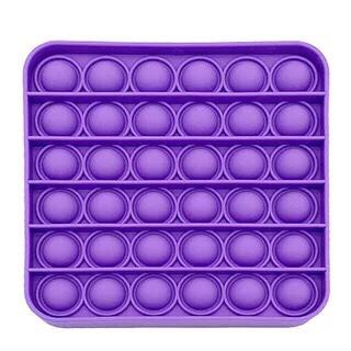 Edufuntoys - PUSH BUBBLE fidged/ pop it rainbow gobang/ pop it pelangi/ pop it among us/ bubble toys/ popit-kotak ungu