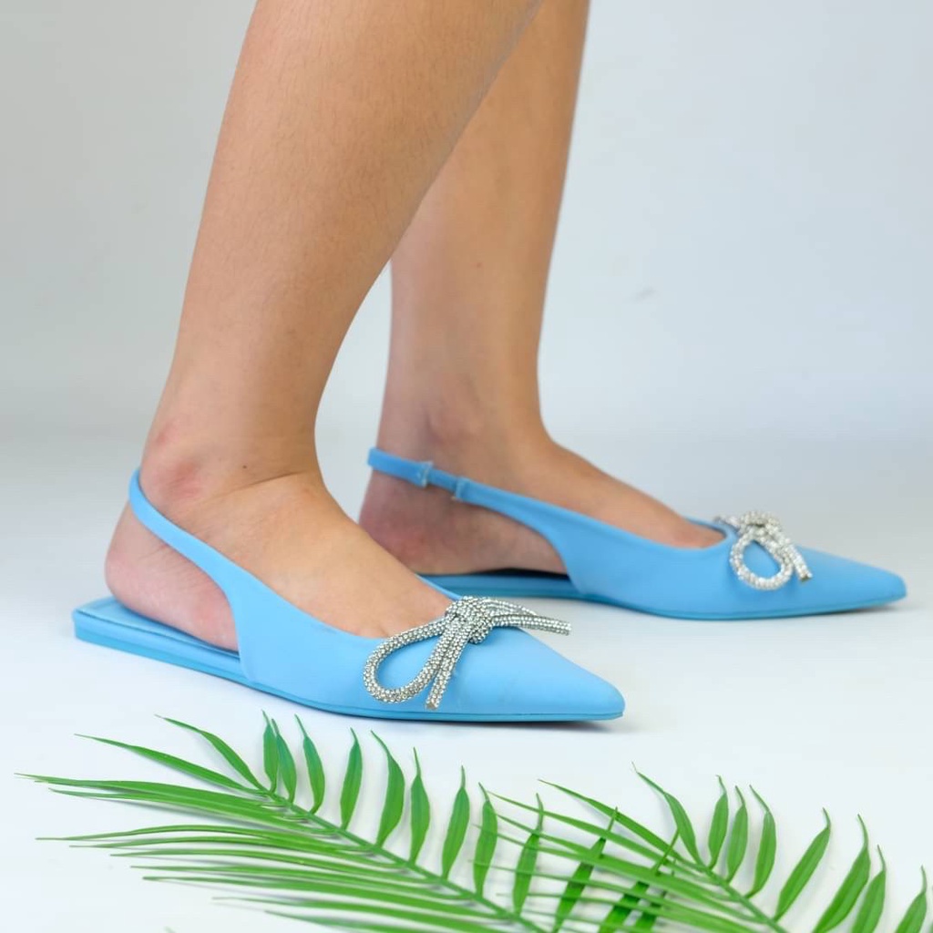 [7.7 Boombastis Sale⚡] - SEPATU WANITA FLAT SLINGBACK SHOES ZS456 PREMIUM IMPORT