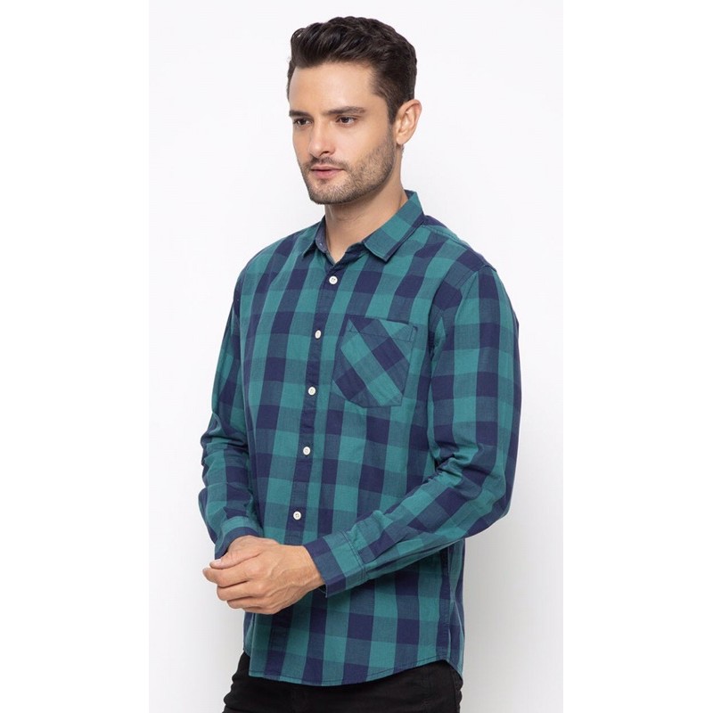 Nevada Kemeja Panjang Pria Medium checks