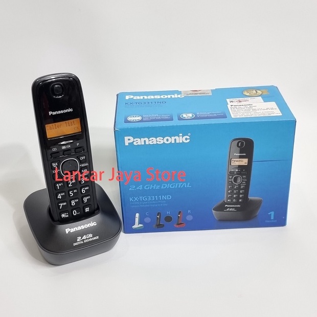 Panasonic Cordless Phone KX-TG3311 Telepon Wireless Panasonic KX-TG3311 - Black