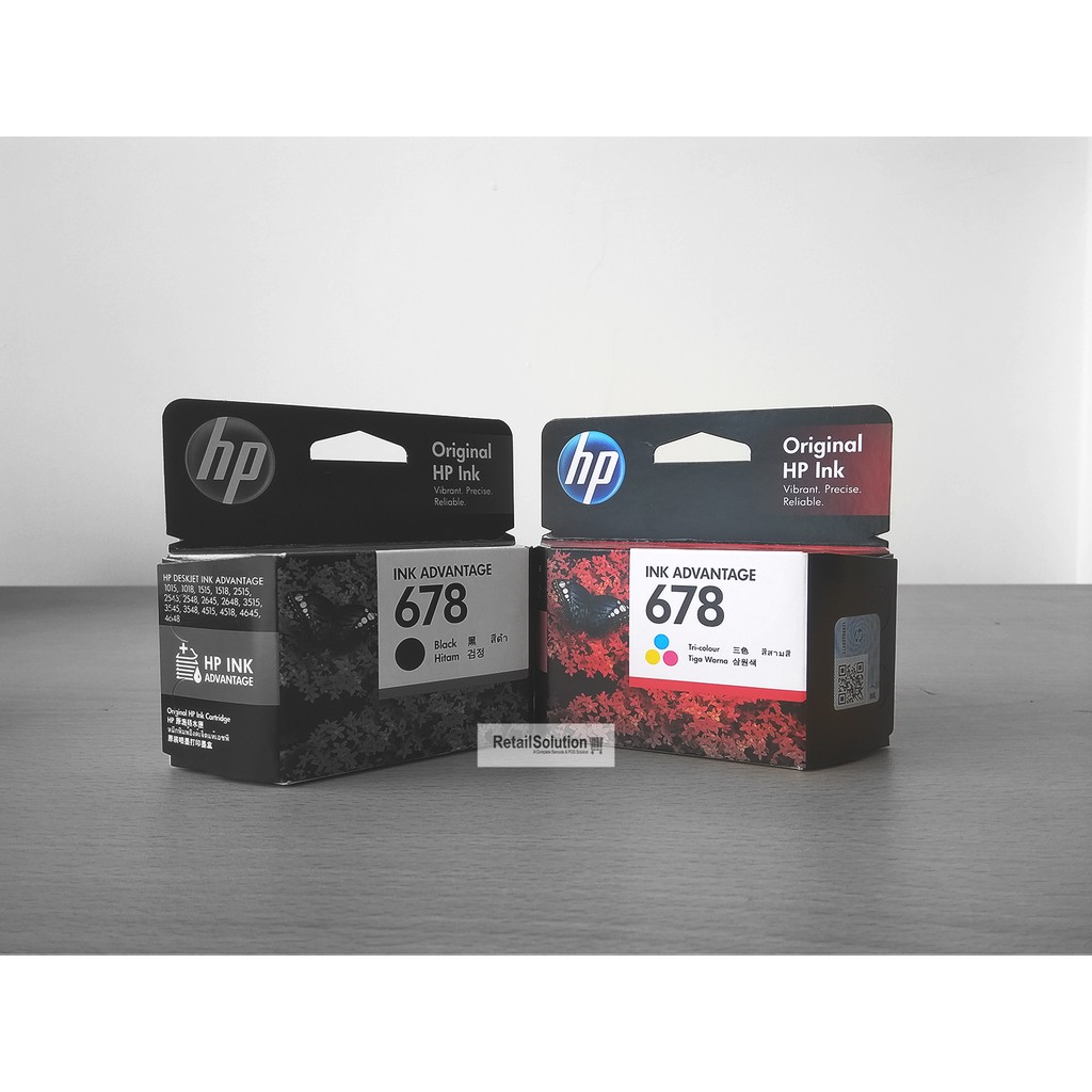 Tinta HP 678 Tri Color - Original HP Cartridge HP 1015 2515 3515 Warna