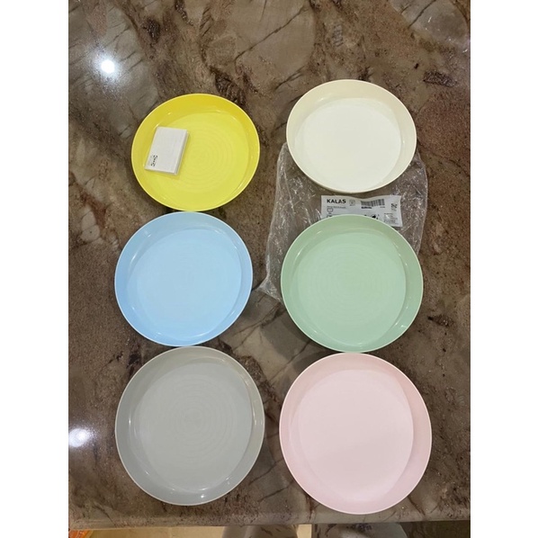 IKEA KALAS piring set plastik 6pcs