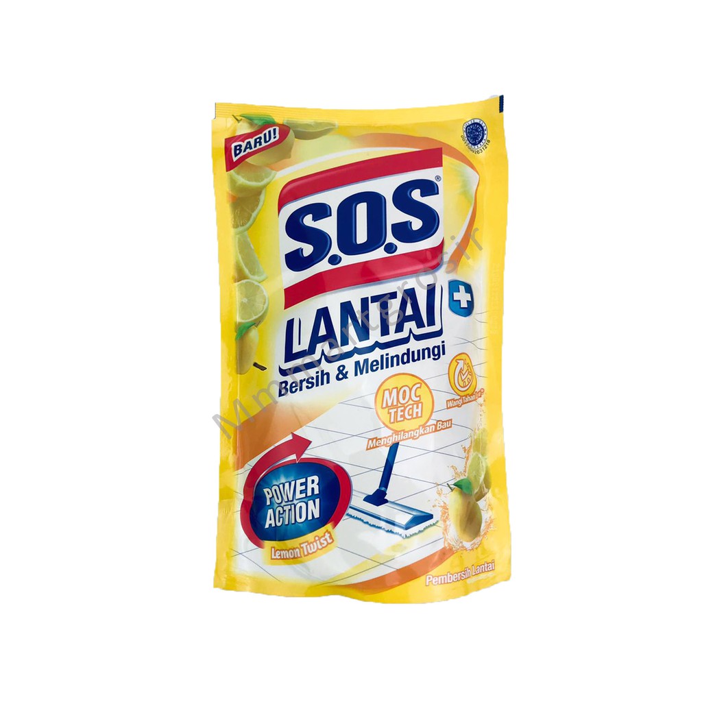 S.O.S Lantai / Pembersih Lantai / Power Action / Lemon Twist / 750ml