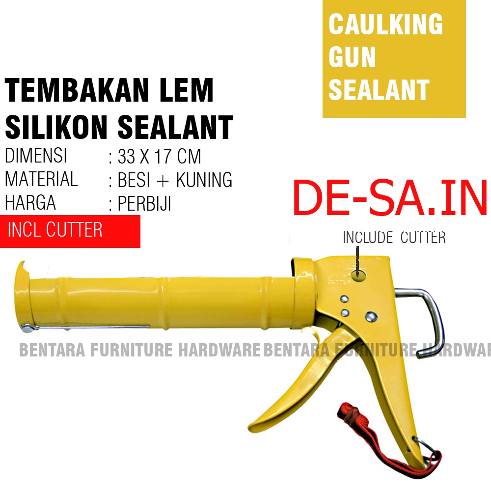 Glue Gun - Alat Tembak Lem Kaca Silikon / Sealant