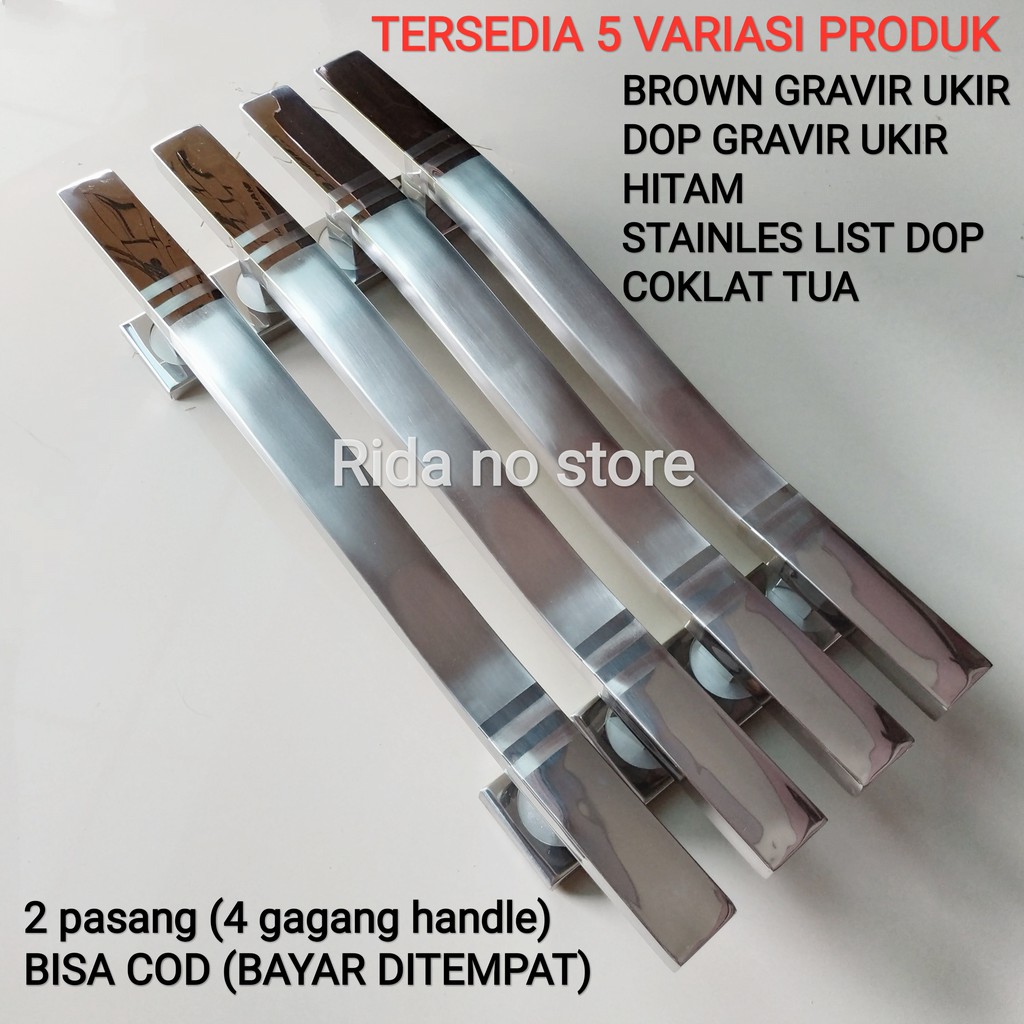 ( 45 cm isi 4 pcs handle ) handle pintu rumah / gagang pintu / tarikan pintu / pegangan pintu rumah